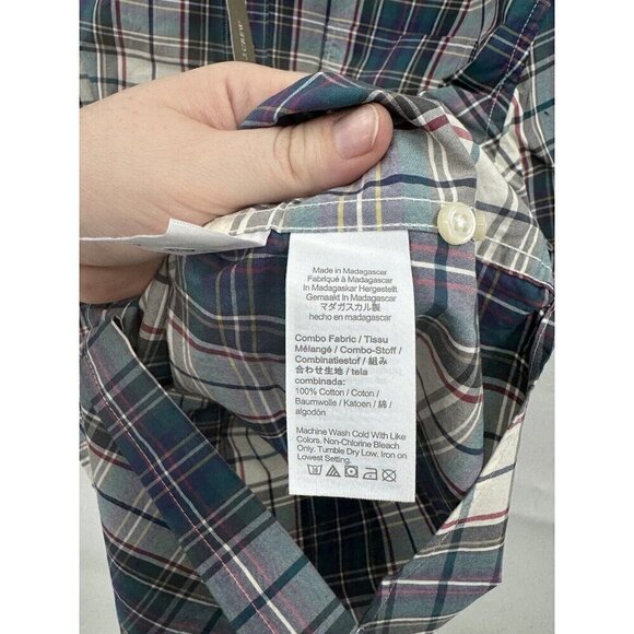 J.Crew Men Large Colorful Classic Fit 100’s 2 Ply Yarn Button Down Shirt Western - Picture 6 of 8